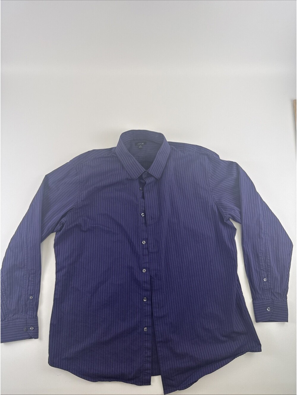 APT 9 PURPLE STRIPED LONG SLEEVE BUTTON DOWN SHIRT MENS SIZE XL